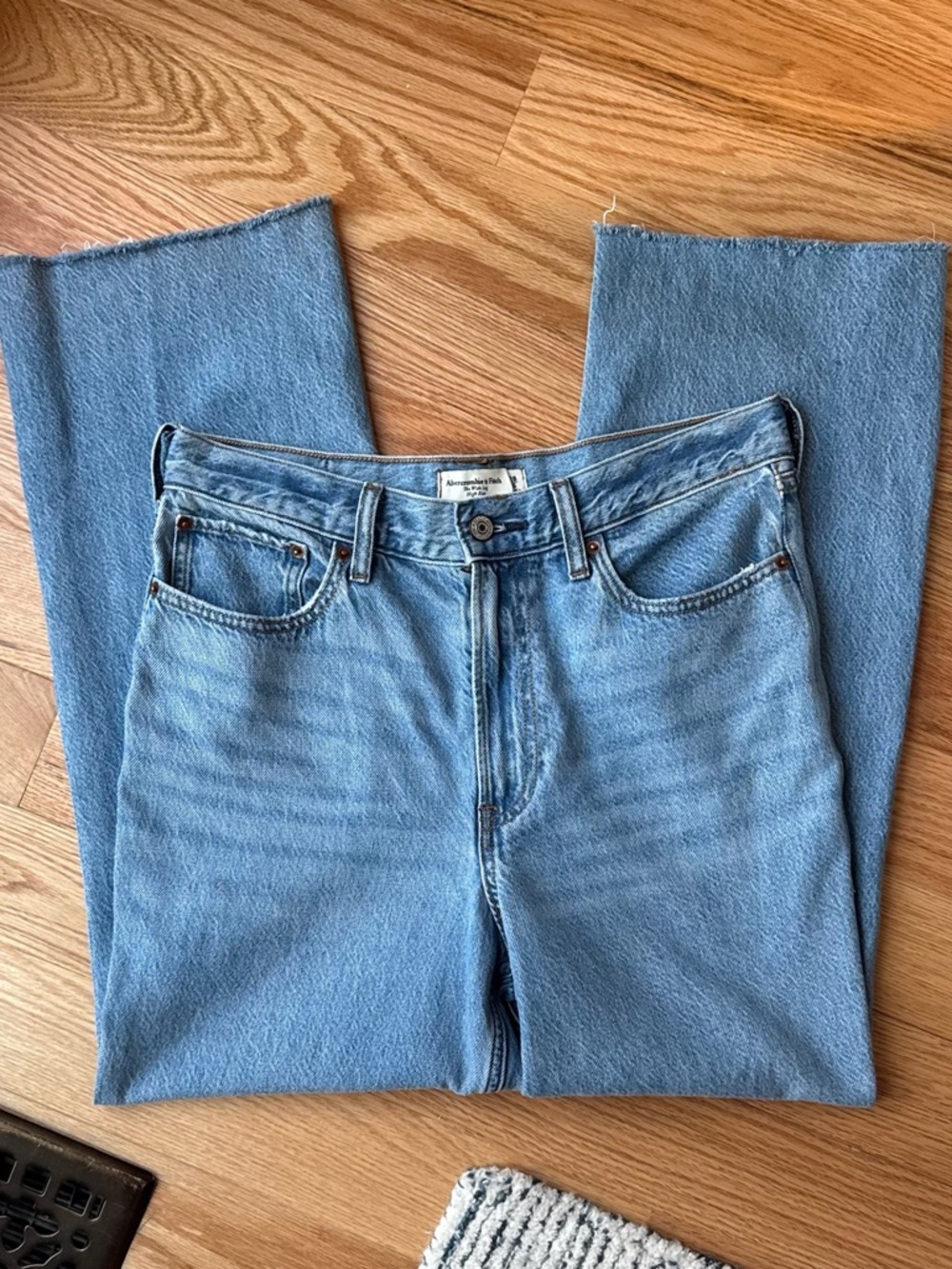 Abercrombie & Fitch Light Blue Wide Leg Jeans